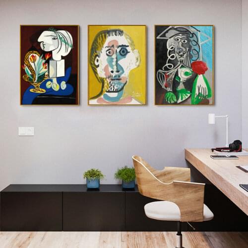 Vintage Fashion Abstract Artist Posters And Prints Canvas Painting Art Wall Pictures for Living Room Home Decoration