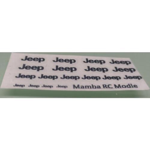 1/10 Scale Axial SCX10 WRANGLER CRAWLER TRUCK Decals Fits Capo jkmax CD15827 jjAXXAS TRX4 AX90046 TAMIYA YJ CC01 Hliux LC70 80