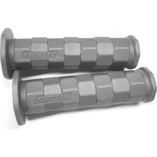 1 pair 1" 22/24mm Vintage Retro Streak Rubber Motorcycle Hand Grip Handlebar Gel For Bobber Cafe Racer ATV Dirt Universal