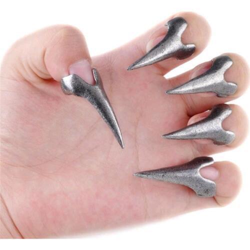 12pcs/set Retro Punk Gothic Nail Finger Claw Spike Alloy Sharp Knuckle Rings Set Party Cosplay Decoration Accessories