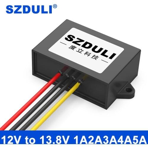 12V to 13.8V 1A 2A 3A 4A 5A DC power boost converter 9-13V to 13.8V power transformer CE RoHS