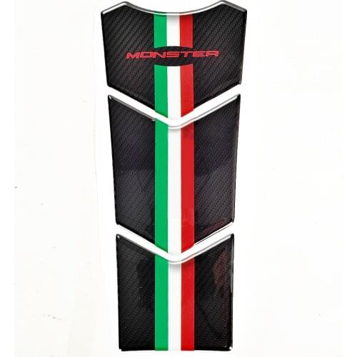 3D Carbon Look Tank Pad Oil Decal Case For Ducati Monster 600 620 695 750 800 900 1000 All Year Motorcycle Protector Sticker