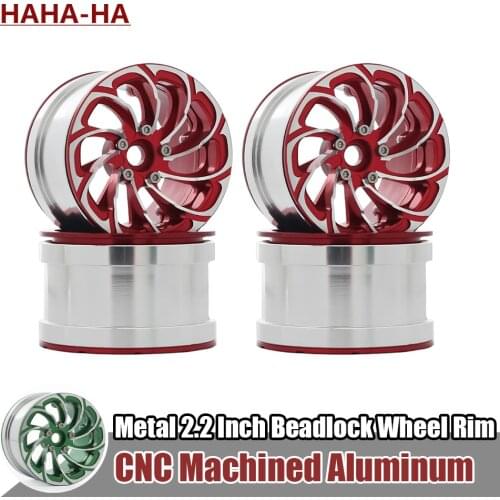 4Pcs Metal 2.2 Inch Beadlock Wheel Rim for Traxxas TRX4 Yeti KM2 Axial Wraith 90018 RR10 90053 SCX10