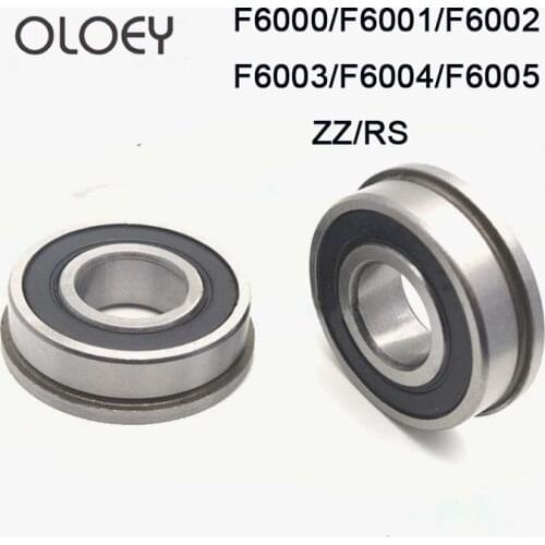 5PCS Excellent Flange Bearing F6000 F6001 F6002 F6003 F6004 F6005 ZZ Z RS 2RS High Quality Flange Ball Bearing