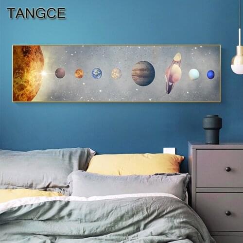 Abstract Planet Canvas Painting Nordic Bedroom Decoration Creative Posters Prints Wall Art Pictures for Living Room Home Decor