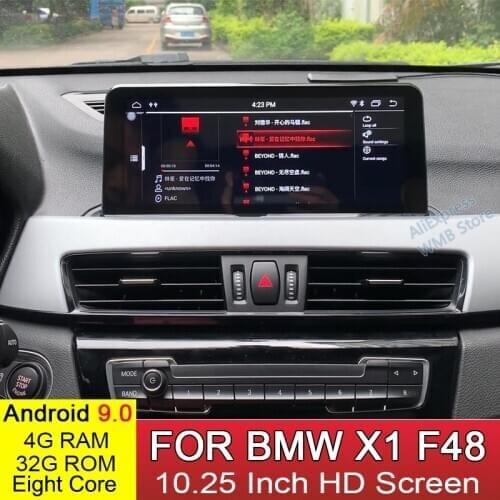 Android 9.0 8 Core 4+32GB Stereo Radio For BMW X1 F48 2015~2020 Car Multimedia Player Auto GPS Navigastion with NBT system