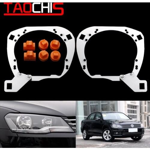 Taochis Car-Styling Retrofit Adapter Frame Headlight Bracket for VW Volkswagen Bora 2013 Hella 3R G5 5 Projector Lens