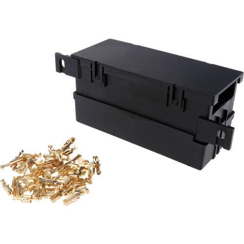 1 Piece Black Plastic Boat 11 Way Blade Block Fuse Relay Box Holder Waterproof