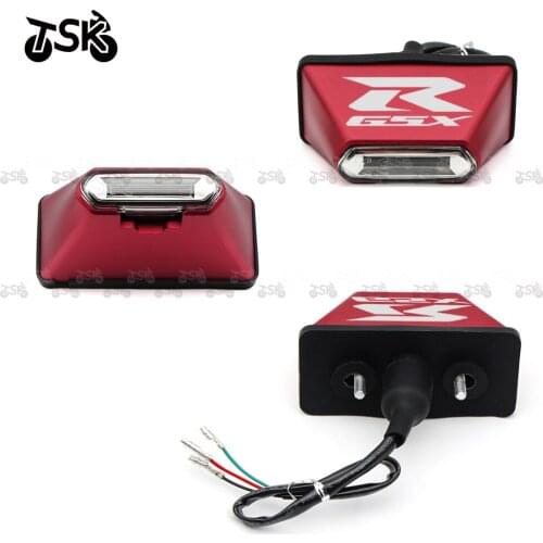 For Suzuki GSX R 600 750 1000 1300 K5 K6 K7 K8 K9 K11 Motorcycle Rear Tail Lamp Number License Plate LOGO