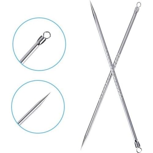 10PCS Stainless Steel Blackhead Remover Blackhead Pin Pimple Extractor for Ance Blemishes Whiteheads Pimples Blackhead
