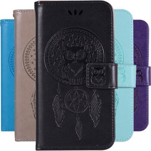 Dream Catcher Owl Pattern Book Case Leather For ASUS Zenfone ZB631KL / 3 Laser ZC551KL / 3 Max ZC553KL Flip Wallet Cover Shell