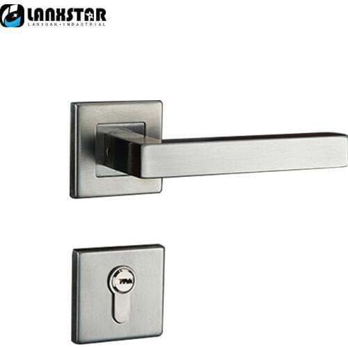 Professional Door Lock Factory Wholesale Stainless Steel Locks Room Door Split Lock Modern Wire Drawing Door-locks