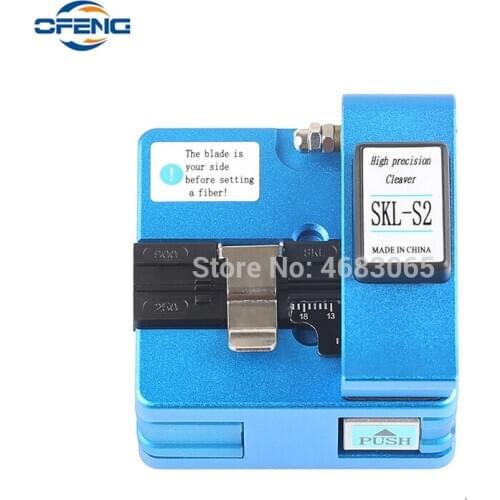 SKL-S2 fiber cleaver knives fiber optic cable pigtail bare fiber cutting fiber knives fiber cutting machine blue