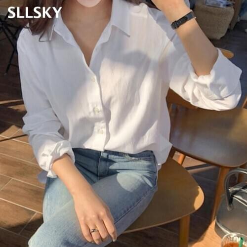 SLLSKY White Blouses
