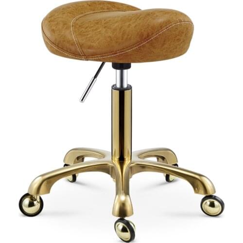 Beauty Stool Barber Shop Chair Hair Salon Rotary Lift Nail Makeup Pulley Work Bench