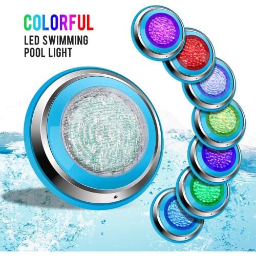 Bluetooth Control Led Pool Light Waterproof IP68 47W RGB Swimming Pool Light with 3M Cord Three Channels Five Operation Modes