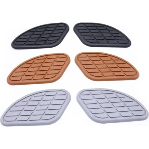 Universal Motorcycle Fuel Tank Sticker Environmental Rubber Retro Motorbike Modified Tank Grid Stickers Decoration Paster