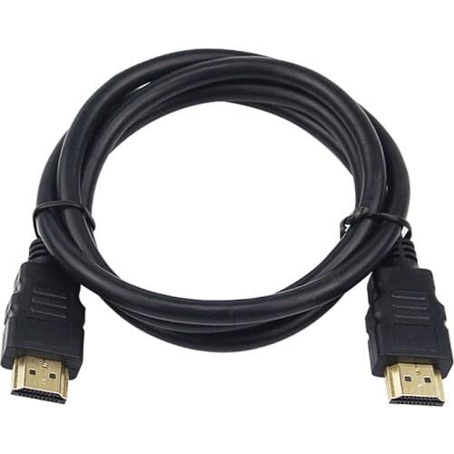 1M Raspberry Pi 3 Video Cable HDMI-compatible Converter Wire Black 1080P Male to Male Cord B for PC TV Laptop