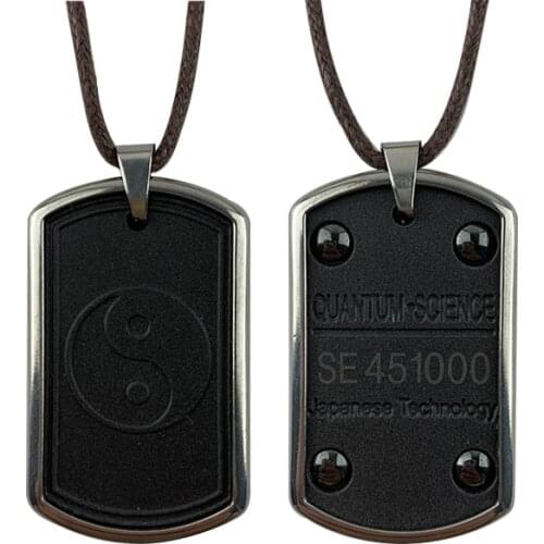 Yinyang Anti EMF Radiation Protection Pendant Necklace- Bio Scalar Quantum Energy Pendants Charms with Negative Ions