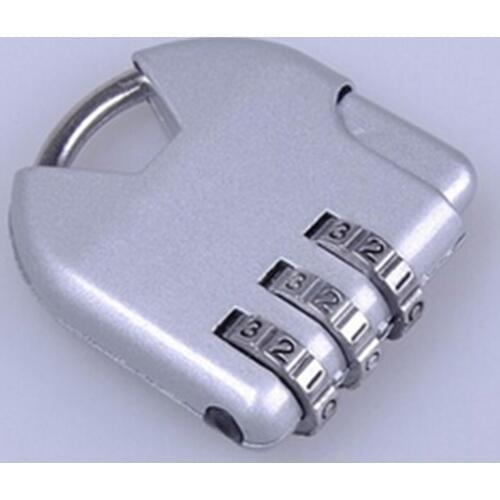 ZLinKJ 1PCS 3-dial Combination Lock Luggage Travel Padlock Number Lock For Bag Handbag Suitcase Random Color Best Selling