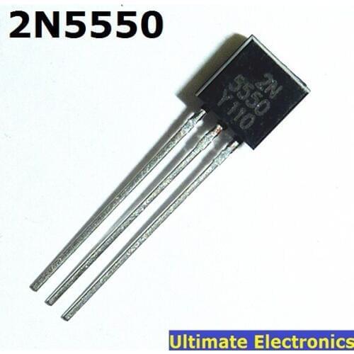 100pcs 2N5550 TO-92 NPN General Purpose Transistor