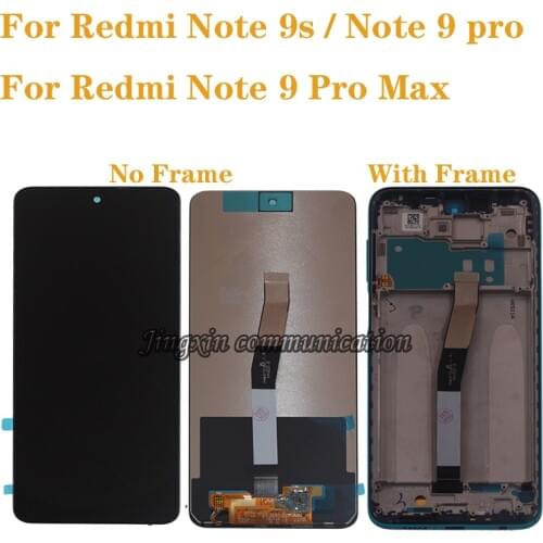 6.67" Original LCD For Xiaomi Redmi Note 9S LCD Display Touch Screen Digitizer Assembly For Redmi note 9 pro 4G Repair Parts