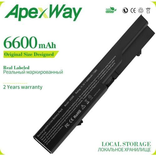 Apexway 9 Cell 6600mAh Laptop Battery For HP ProBook 4320s 4321s HSTNN-CBOX HSTNN-DB1A HSTNN-W80C HSTNN-UB1A HSTNN-W79C-5 PH06
