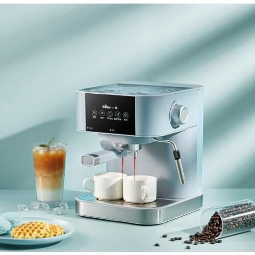 Free shipping Bear Italian Coffee Machine KFJ-A15L1 Home Office Can Play Milk Foam Microcomputer Single and Double Cups Optional