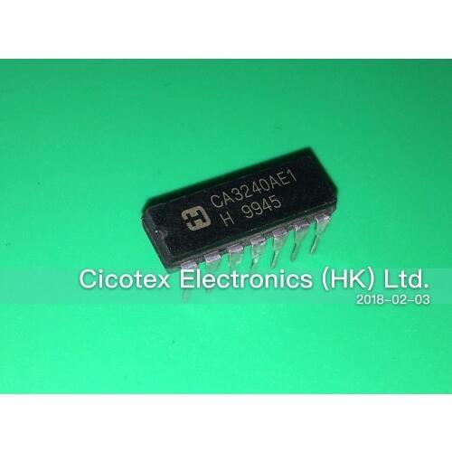 CA3240AE1 IC 3240 DIP-14 DUAL 4.5MHZ BIMOS OPERATIONAL AMPLIFIER WITH MOSFET INPUT/BIPOLAR OUTPUT CA3240AEI