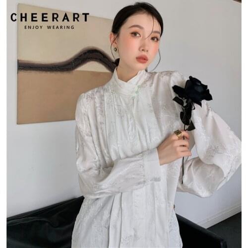 Женские атласные рубашки Cheerart China At AliExpress