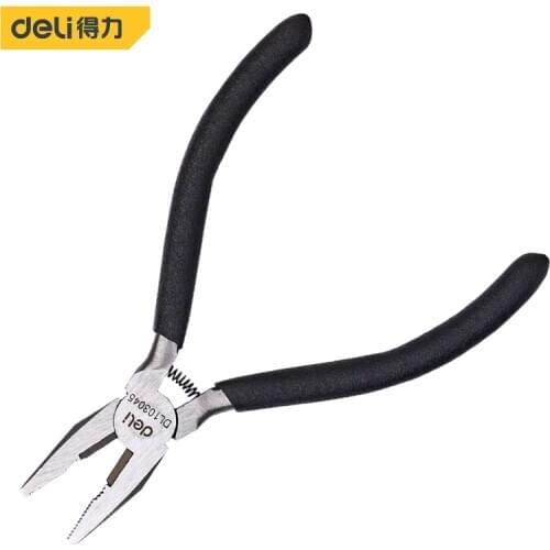 Deli Practical Mini Wire Stripper Pliers Nipper Tool Electrical Wire Cable Cutters Cutting Side Snips Flush Pliers Hand Tools
