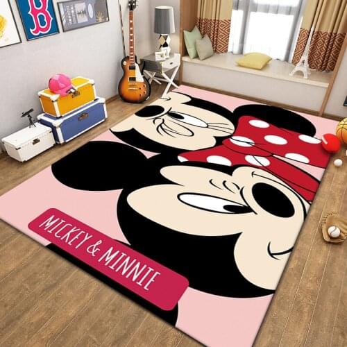 Disney Minnie Minnie Mouse Piglet Carpet Floor Mat Cartoon Winnie Living Room Bathroom Bedroom Hotel Non-slip Blanket Home Decor