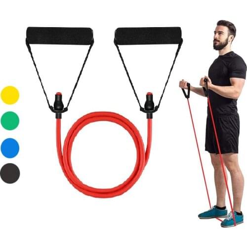 5 Levels Resistance Bands With Handles Gym Pull Rope Exercise Home Training Expander indoor Elastic Fitness Exercise Tube Band