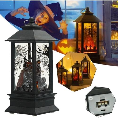 1PC Simulation Candle Lamp Pumpkin Lantern Change Color Colorful Decoration Tools for Mall Bar Home Club Shop Window Party