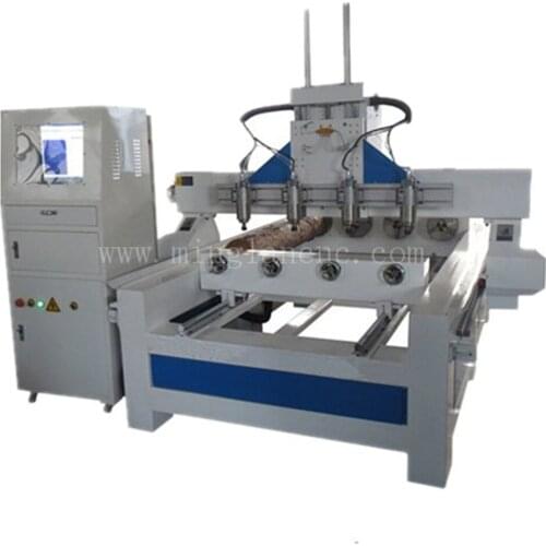 Four spindles cnc machine multi-head wood engraving machine with rotary