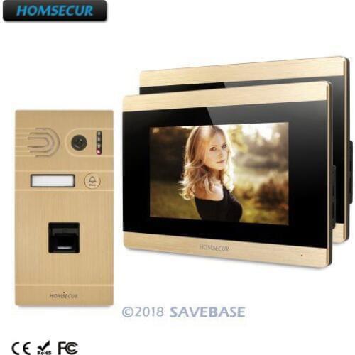 HOMSECUR 7" Wired Video&Audio Home Intercom+Motion Detection for Home Security BC061-G + BM715-G