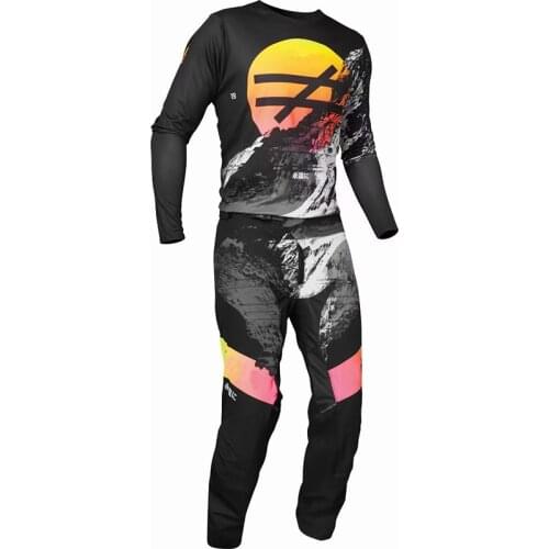 2021 Prime Pro MESMER Jersey Pant Combo Offroad MX Dirt Bike Motocross Racing Race Kit Gear Black Adults