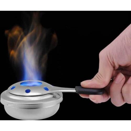 Alcohol Stove Burner Set Outdoor Picnic Camping Stainless Steel Portable Alcohol Stove Fuel Furnace Spirit Burner with Handle