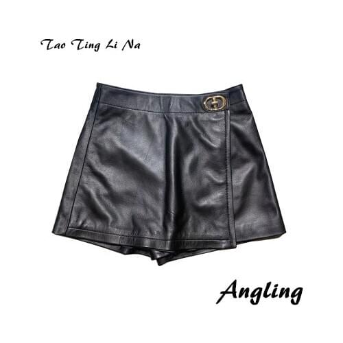 2020 New Fashion Real Genuine Sheep Leather Skirt G32