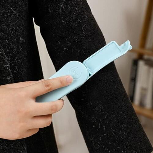 Portable Mini Hair Remover Clothes Sweater Remover Home Double-sided Hair Remover Dusting Brush Folding Cleaner Stick Dust Brush