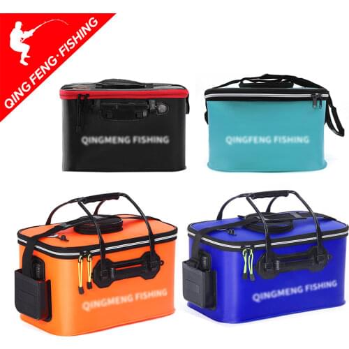 EVA Portable Folding Thicken Live Fishing Box Tank Bucket Camping Outdoor Fishing Bag Tackle Fishbox 11/19/23/28/35L