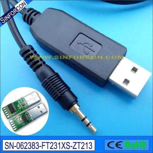 Ftdi ft232rl usb rs232 serial adapter cable to mini 2.5mm audio jack for apc console cable