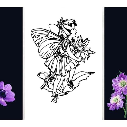 9*6CM Chrysanthemum Fairy Transparent Clear Stamps / Silicone Seals Roller Stamp For DIY Scrapbooking Photo Album/Card Making