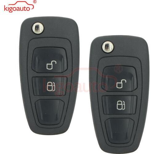 Kigoauto 2pcs 5WK50165 for Ford Ranger 2011 2012 2013 2014 2015 car remote flip key 2 button 434mhz FSK 4D63 chip