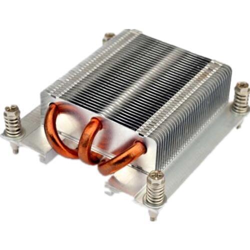 1U CPU Processor Heatsink 1366 pin x58 pure Aluminum CPU cooler 3 copper tube cooling 1U server passive radiator