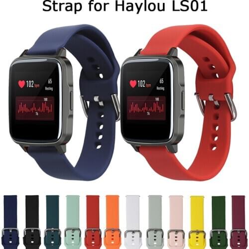 Silicone Replacement Band for Haylou LS01 Strap Belt Wristband for Haylou LS01 Smart Watch Bracelet Accessories