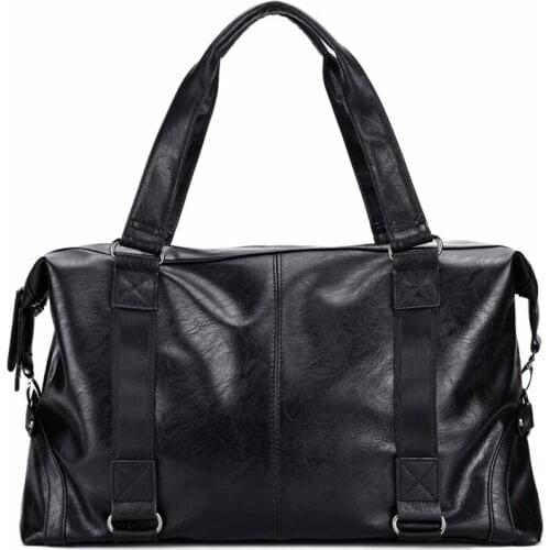 Genuine leather bag for luggage men duffle bag suitcase carry on luggage big weekend bags travel bags for men 502