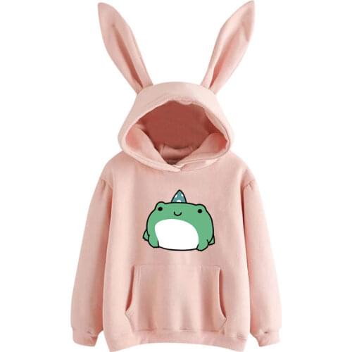 2021 Springtime Skateboard frog Sweatshirt men and womens Hoodies Harajuku Warm Pullover girls Korean Style Hoodie