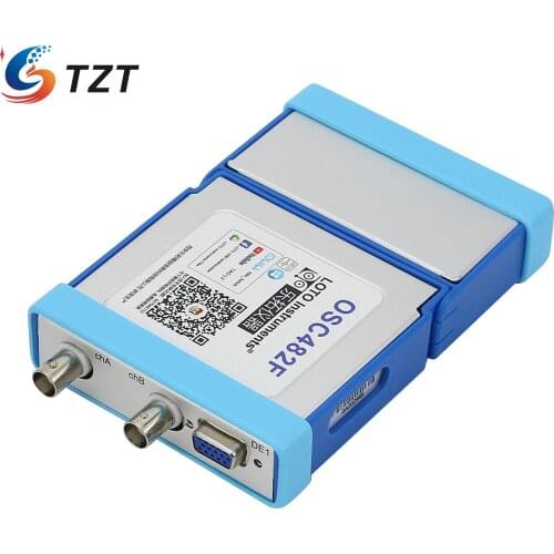TZT 3 in 1 USB PC Virtual Digital Oscilloscope 2CH 20M Bandwidth 50MSa/s + 13MHz Signal Generator + 4CH Logic Analyzer