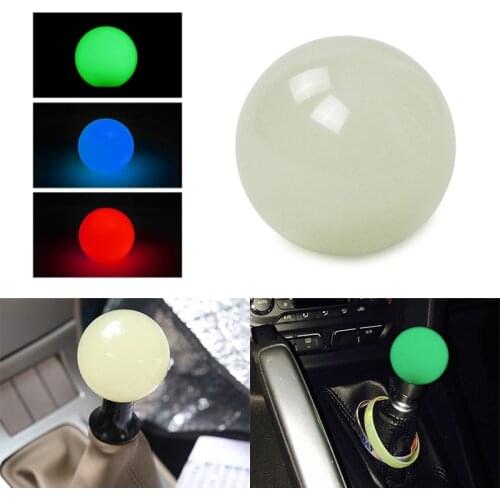 Racing Universal Car JDM Round Cue Luminous Ball Shift Knob for Manual Automatic Vehicles 5 6 Speed Gear Shifter with adapters